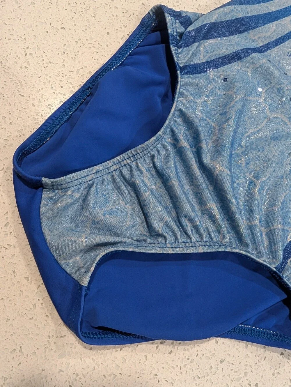 NASTIA LIUKIN Olympic GK Elite Gymnastics Dance Leotard CM Medium mystique Blue